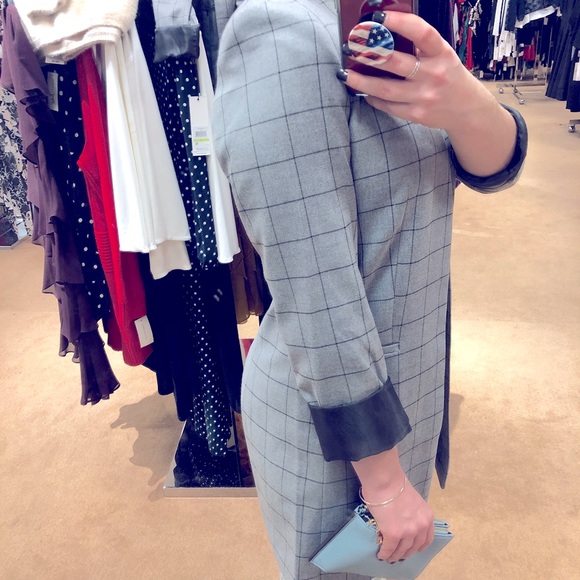 Calvin Klein Long Line Open Front Suit (suit jacket + suit pants); worn 1 time. - Picture 3 of 4